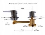 BATERIA 4 funkcje 90 mm/9 cm przyłącze 1/2" MIESZACZ kabiny prysznicowej - obrazek 2