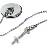 Zatyczka korek do zlewu syfonu odpływu stal nierdzewna fi38mm wysoki połysk