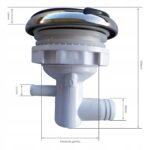 Dysza wodna do balii ogrodowej spa wanny ŚREDNIA ROTACYJNA fi 85mm X302 - obrazek 2