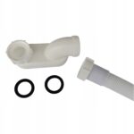 NISKI Syfon brodzikowy kabinowy wannowy elastyczny giętki harmonijka80cm S4 - obrazek 2