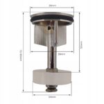 KOREK ODPŁYWOWY do umywalki zlewu wanny okrągły CERSANIT fi 39 mm z sitkiem - obrazek 2