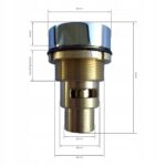 Pokrętło Mosiężne regulator powietrza do wanny z hydromasażem balii jacuzzi