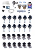 Zestaw do hydromasażu w balii wannie 24 dysz wodnych / wszystko bez pompy