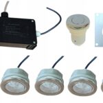 5 lampek Oświetlenie LED wielokolorowe wanny balii jacuzzi spa 8 kolorów