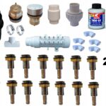 HIT 16 dysz powietrza pompa blower 700W Zestaw do montażu aeromasażu balii