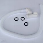 NISKI Syfon brodzikowy kabinowy wannowy elastyczny giętki harmonijka80cm S2