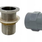 Przejście burtowe z mufą fi 50 mm do balii jacuzzi wanny do pieca kotła B37