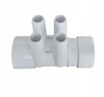 Rozdzielacz dystrybutor wody do dysz wanny jacuzzi balii na 4 porty 48 mm