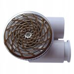 Metalowa osłona pompy wody ssak ssawka do wanny balii fi 80 mm wąż fi33,5mm